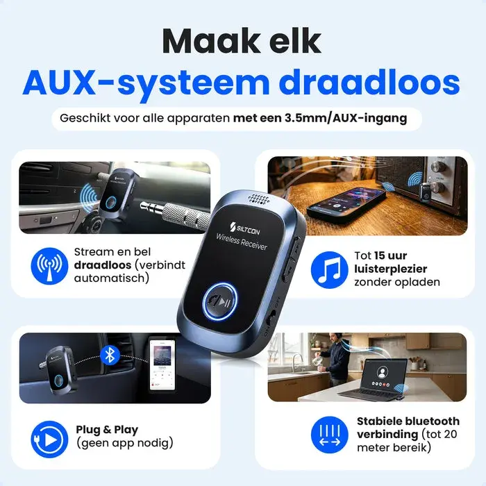 Bluetooth Receiver - BT 5.4 - AUX - Handsfree