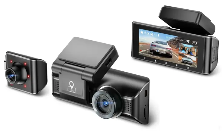 M770 Pro 3CH 4K Wifi GPS 64gb dashcam
