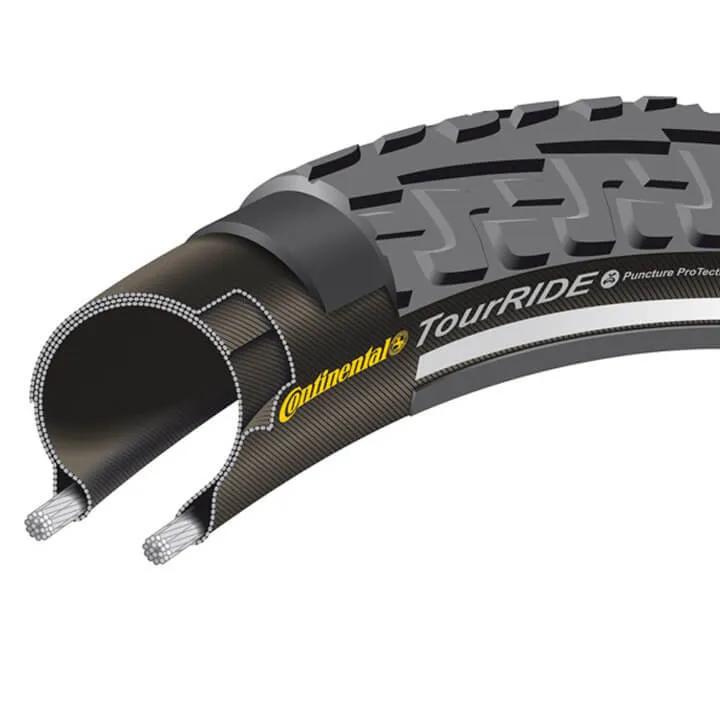 Continental  btb Ride Tour 28 x 1 1/2 zw refl  Zwart main product image