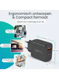USB-C Snellader - 45W + USB-A 18W - 2m