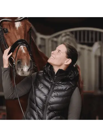 Høgge Verwarmde Dames Bodywarmer Gløde Zwart