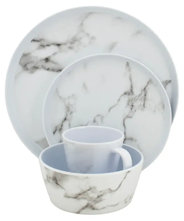 Eurotrail Serviesset Marmerlook 16-delig