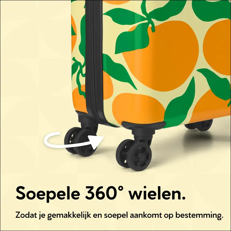 Handbagage Koffer met print - 55cm