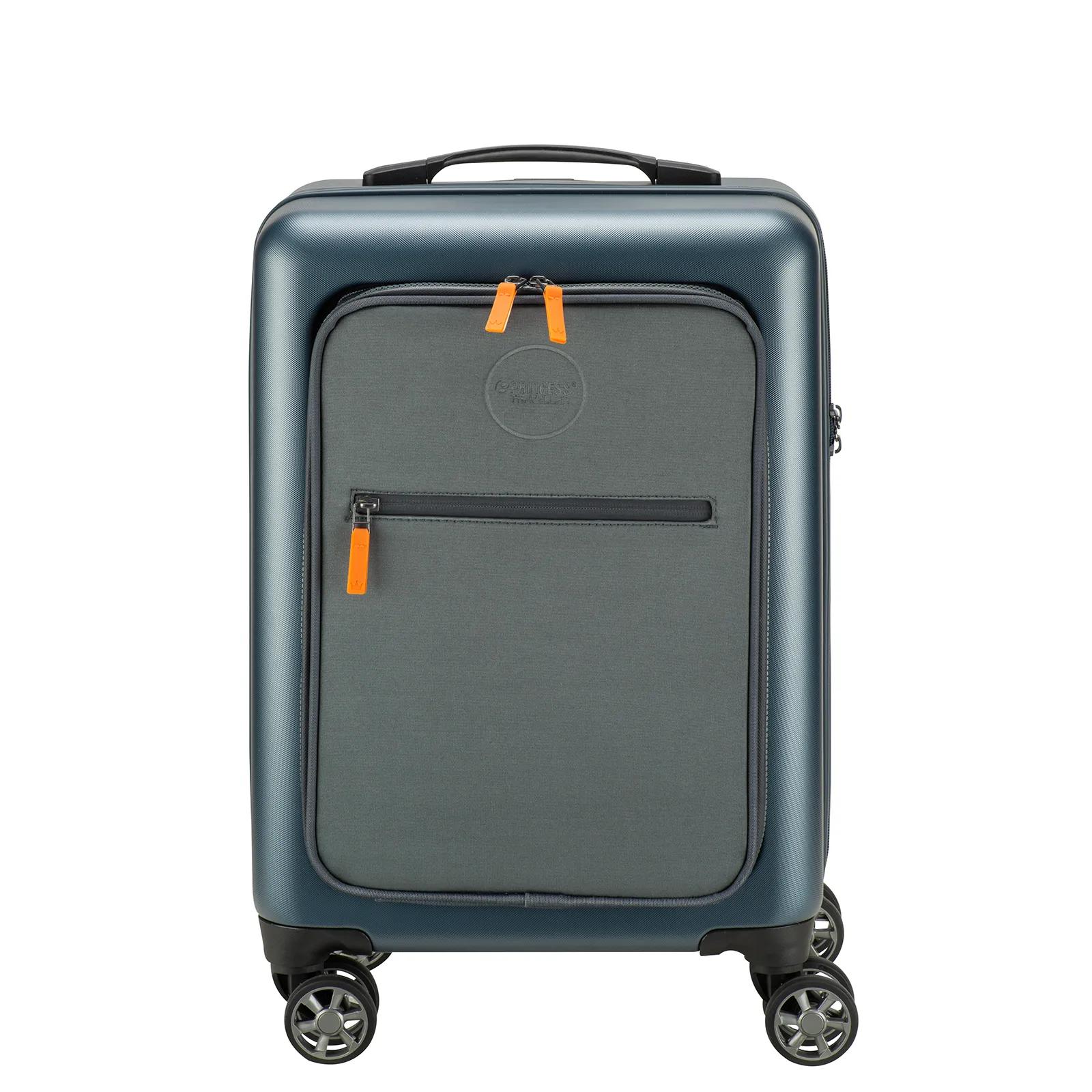 Princess Traveller  PT01 Deluxe met voorvak  Handbagagekoffer  Marineblauw