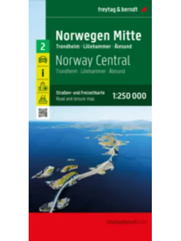 Wegenkaart Noorwegen 2 Midden