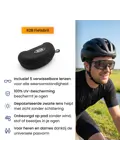Fietsbril met 5 verwisselbare lenzen - sportbril