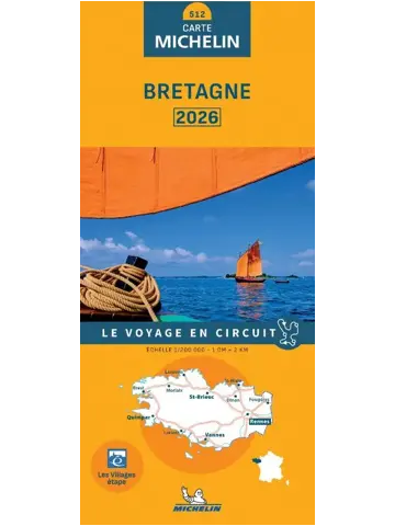 Michelin wegenkaart 512 Bretagne 2026