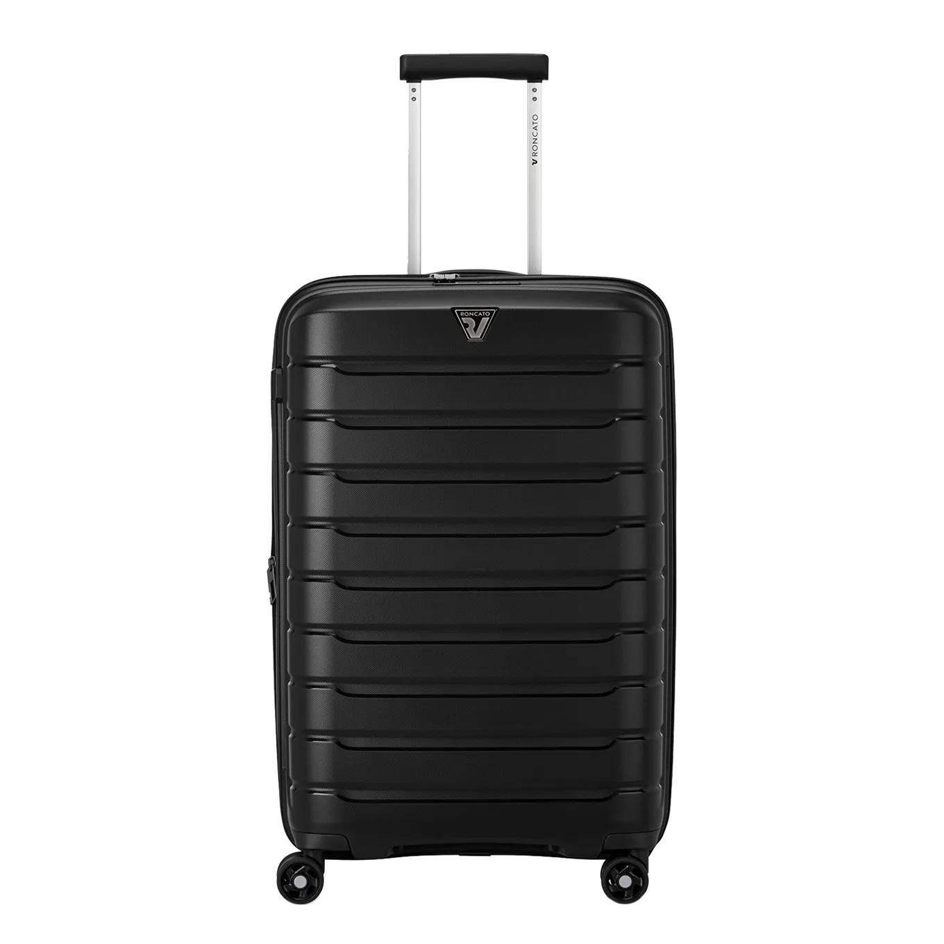 Roncato  B-Flying expandable trolley 68 Zwart  Zwart main product image