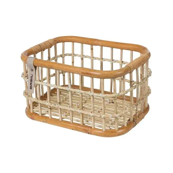 Basil Rotan Fietsmand Groen Life - Medium
