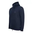 Heren Fleece Hoodie met Rits Cappuccino Italia