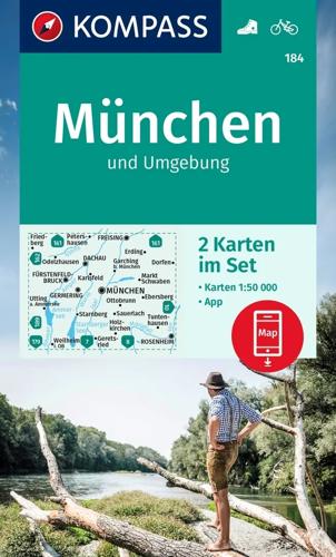 Wandelkaart WK184 München und Umgebung