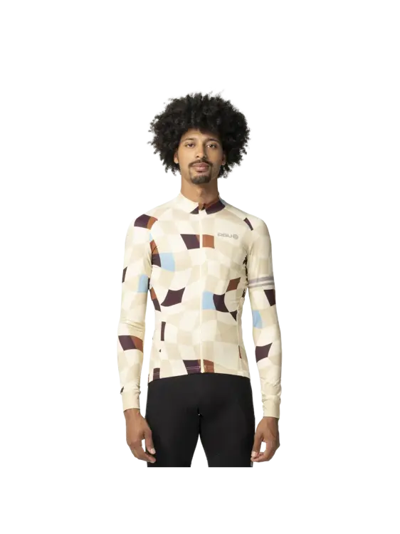 Square Fietsshirt Lange Mouwen Performance Heren