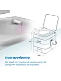 ProPlus Draagbaar Toilet - Zithoogte 42 cm