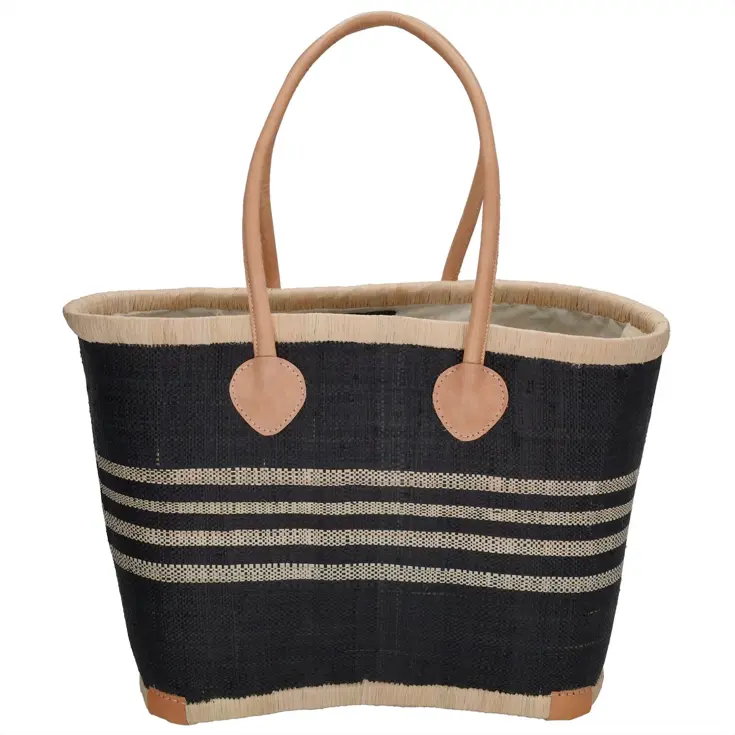 Raffia - Rieten Mand L - Strandtas