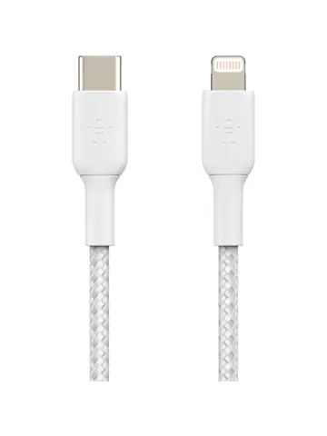 Belkin Lightning naar USB-C kabel Gevlochten