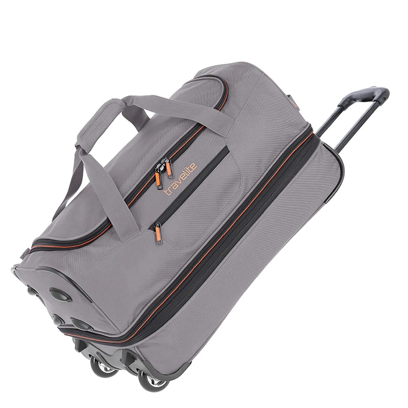 Travelite  wheeled duffle 55 expandable grey  Grijs main product image