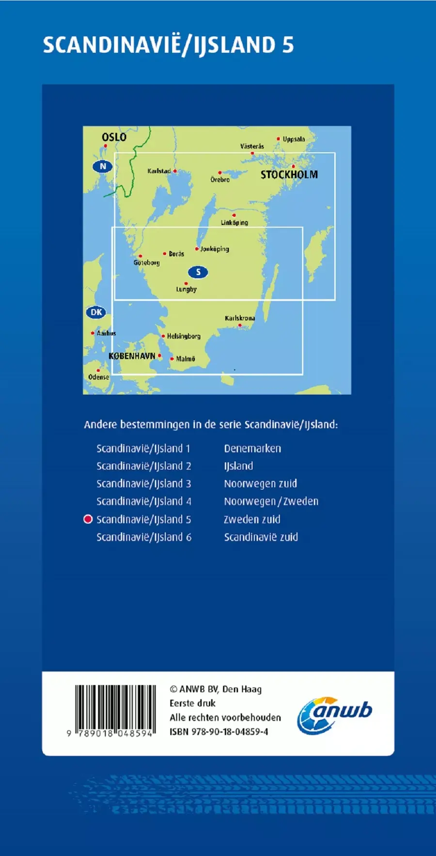 ANWB Wegenkaart Zweden-Zuid