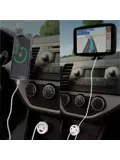 Autolader USB C & USB A - Snellader - Wit