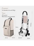Boodschappentrolley 35L - Trapwielen
