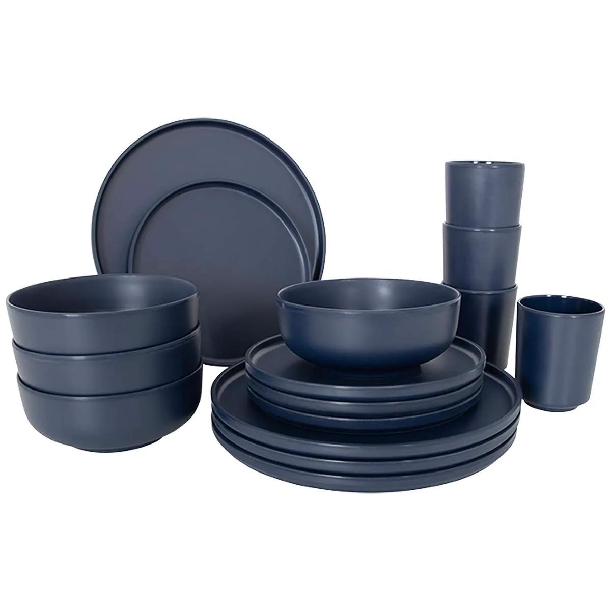 Bo-camp  Servies Patom 16 Stuks  Blauw main product image