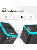 Universele Wereldstekker - Fast Charge