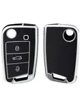 TPU Sleutelhoesje voor Seat zwart B3