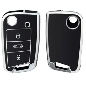 TPU Sleutelhoesje voor Skoda zwart B3