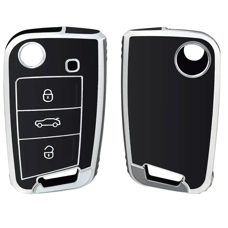 TPU Sleutelhoesje voor Seat zwart B3