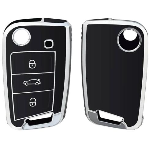 TPU Sleutelhoesje voor Seat zwart B3