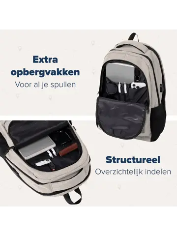 TRVLMORE Rugtas - 36L - 17 Inch