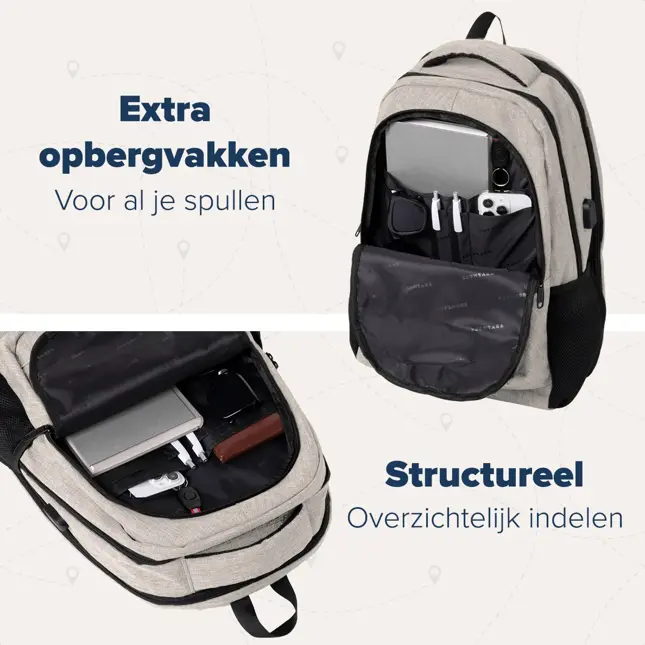 TRVLMORE Rugtas - 36L - 17 Inch