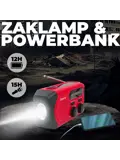 Noodradio FM Solar Powerbank Opwindbaar