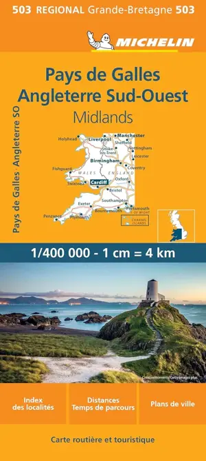 Kaart Regional 503 Wales - ZW Engeland