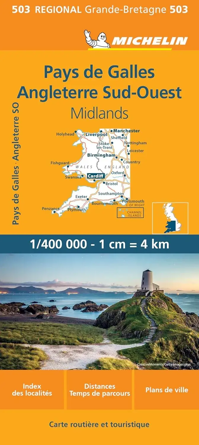 Kaart Regional 503 Wales - ZW Engeland