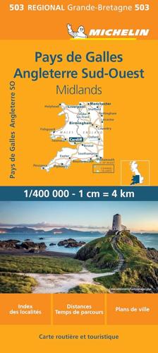 Kaart Regional 503 Wales - ZW Engeland