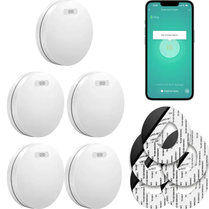 SM11W Slimme rookmelder 5-pack