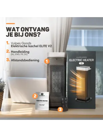 Elektrische Kachel Elite- 2000W - Ventilatorkachel