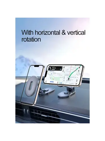 Magnetische Houder - Dashboad + Ruit - Zwart