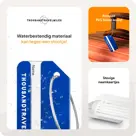 Aluminium kofferlabels – 4 stuks – Blauw