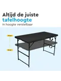 Inklapbare Vouwtafel - 120x60x74cm