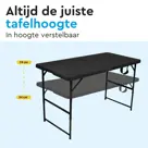 Inklapbare Vouwtafel - 120x60x74cm