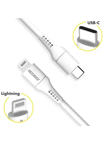 Accezz Lightning naar USB-C kabel 1 meter