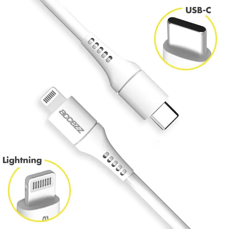 Accezz Lightning naar USB-C kabel 1 meter