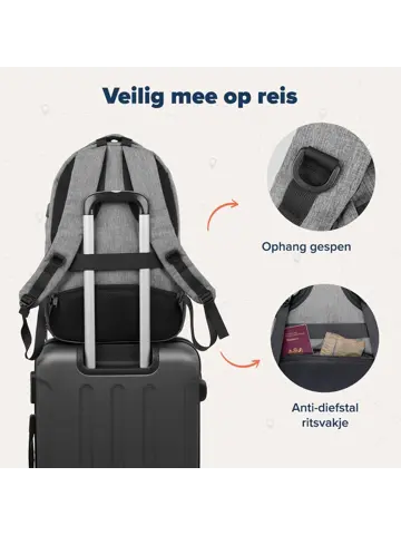 TRVLMORE Rugtas - 28L - 15,6 Inch