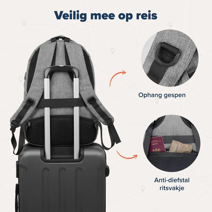 TRVLMORE Rugtas - 28L - 15,6 Inch