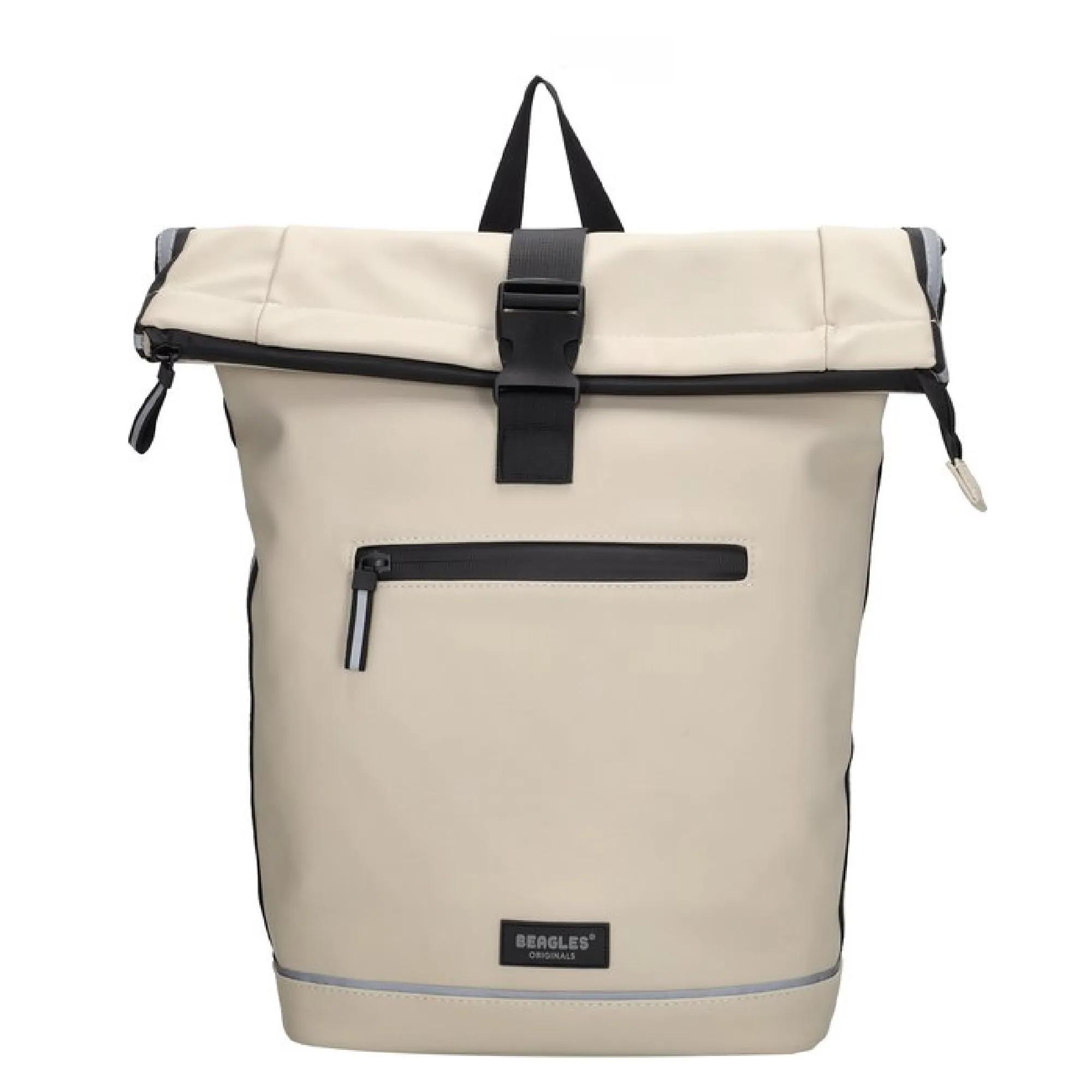 Beagles Originals  Beagles  Bicycle  Fietstas met rolltop  Beige-Zwart