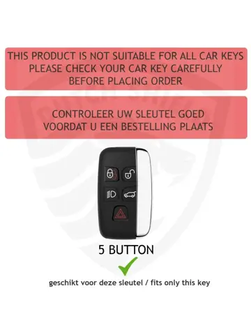 Metalen Sleutelhoesje voor Landrover grijs A5