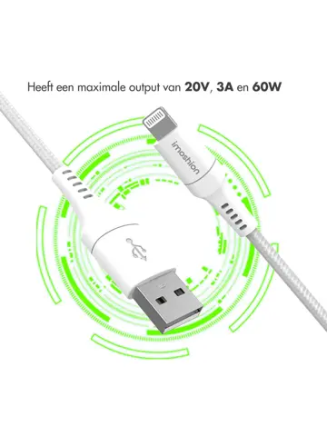 Lightning naar USB kabel 2 meter