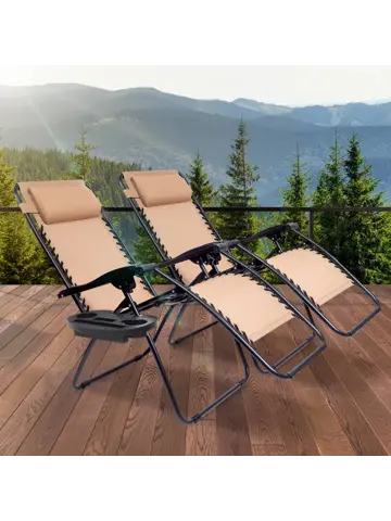 LifeGoods Opvouwbare Tuinstoelen