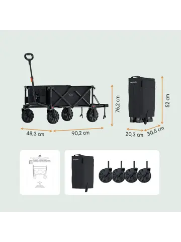LifeGoods Bolderkar – 130KG